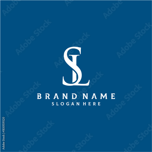 Letter SL Logo Design Vector Template