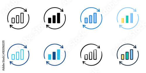 Sustainability icon set multiple style vector collection 

