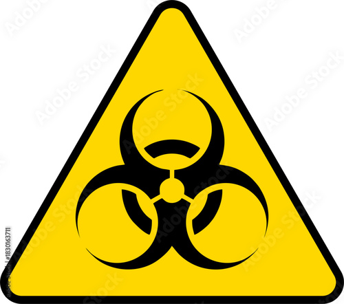 biohazard warning sign vector