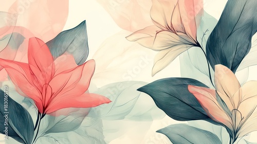 Pastel flowers, soft light, floral background, nature, design
