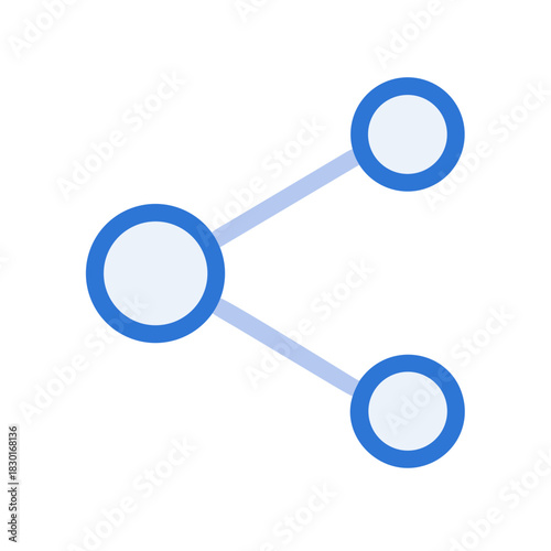 Share icon design with specific utility and modern aesthetic, representing connectivity and interaction