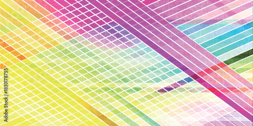 和柄　カラフル　模様　背景