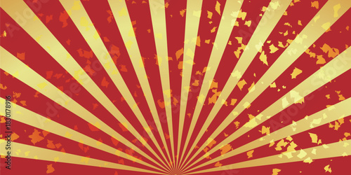 和柄　日の出　模様　背景