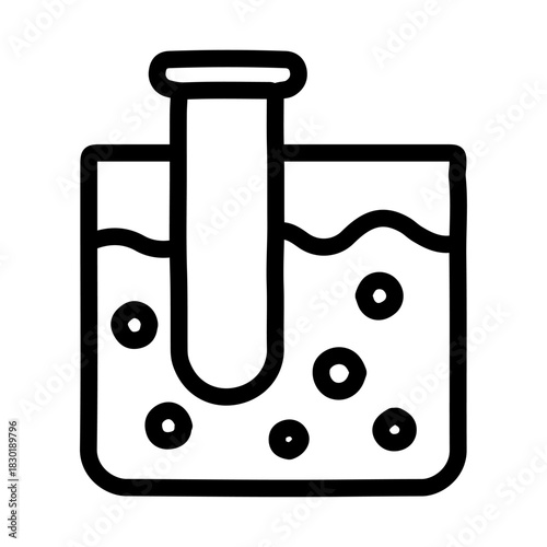 Water Quality Test Line Icon of Water Treatment Icon Set