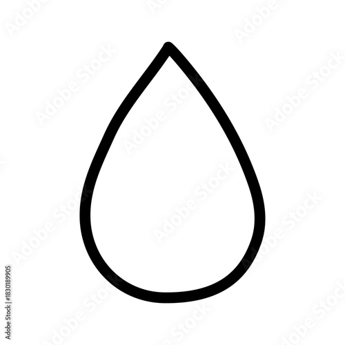 Water Drop Line Icon of Wastewater Management Icon Set