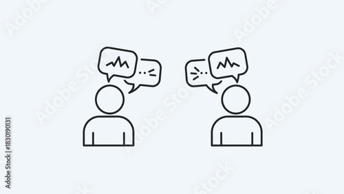 Conceptual illustration representing communication and understanding between individuals