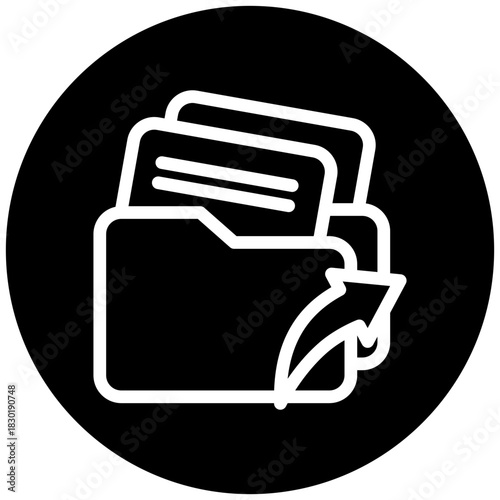 Export Rounded Color Icon Mini Illustration Icon. Use For Modern Concept, Print, Ui, Ux Kit, Web And App Development. Vector Related To Office, Education, Examination And More