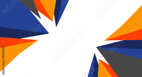 Modern abstract background with blue orange and gray geometric shapes design template Free Download Modern abstract background with blue orange and gray geometric shapes design template - GFXLoad
