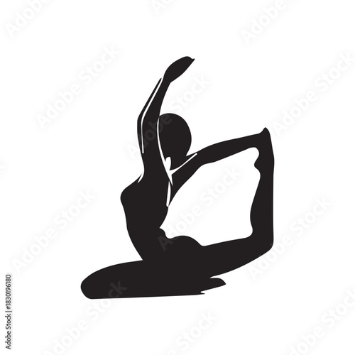 yoga woman silhouette
