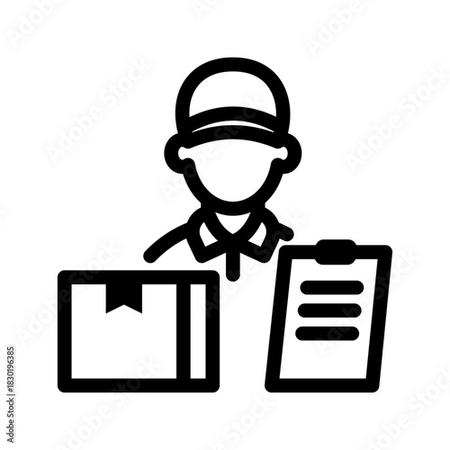 Cold Check Line Icon of Cold Chain Logistics Icon Set