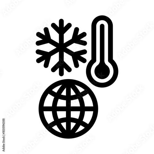 Global Cold Line Icon of Cold Chain Logistics Icon Set