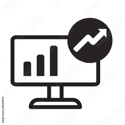 VAT Analytics Line Icon of Value-Added Tax (VAT) Icon Set