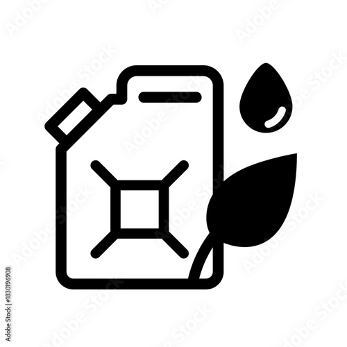 Biofuel Storage Line Icon of Biofuels Icon Set