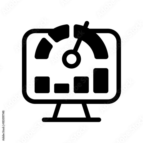 Energy Monitoring Line Icon of Energy Efficiency Icon Set