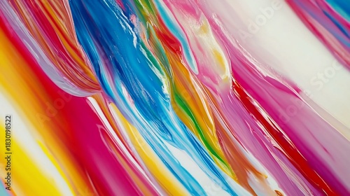 Abstract Vibrant Rainbow Hues: A Symphony of Color
