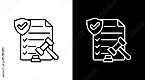 Safety Regulations With Icon Set Design