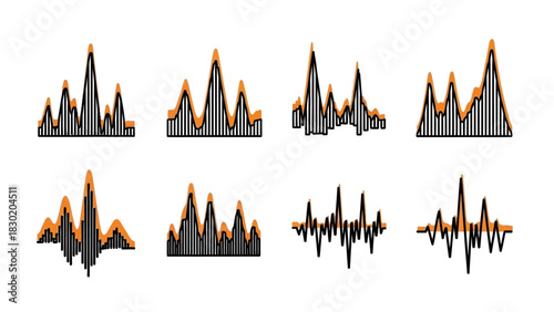 Abstract Visualization of Audio Waveforms with Amplitude Envelope for Data Analysis