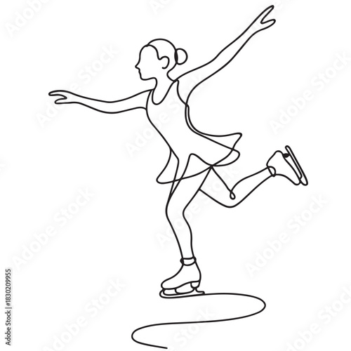 Figure skating winter sport