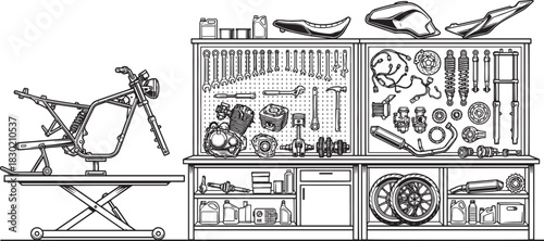 Motorcycle Sparepart and Engine Workshop