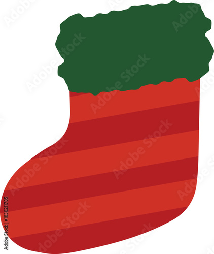 Cute Christmas Sock Icon