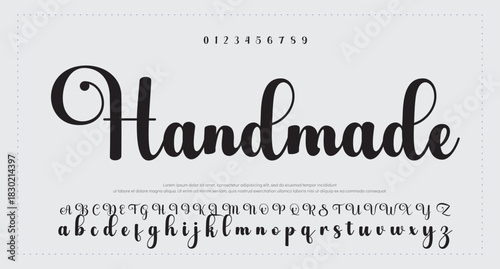 Signature script lettering font 