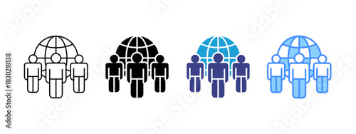 Global icon set multiple style collection