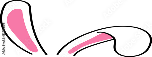 Variety of Cute Rabbit Ears Element