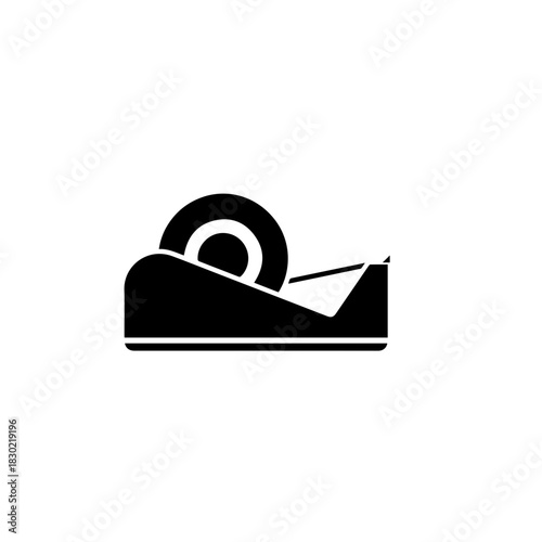 Black Adhesive Tape Dispenser Silhouette