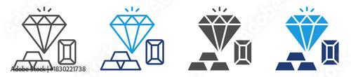 precious metals icon sheet multiple style