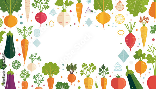 Vibrant vegetable medley, perfect for healthy eating campaigns, farm-to-table promotions and nutritional guides, adds fresh flavor to any design project
