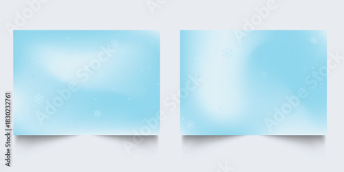 Simple flying snow flakes composition. Winter fleck freeze particles. Snowfall weather illustration. Set of Soft snowflakes christmas texture. Snow cold season scenery.