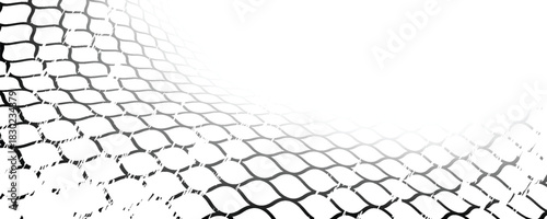 Black and white sportswear or soccer goal, volleyball net, basketball hoop, hockey, athletics. vector modern.