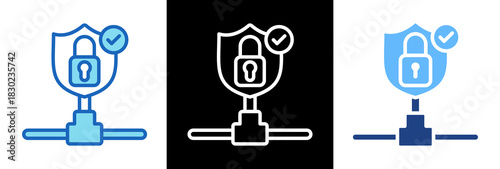 Secure Vpn triplestyle icon