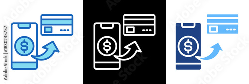 Money Transfer triplestyle icon