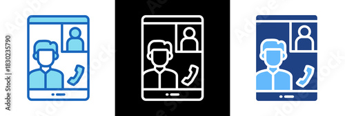 Video Call triplestyle icon
