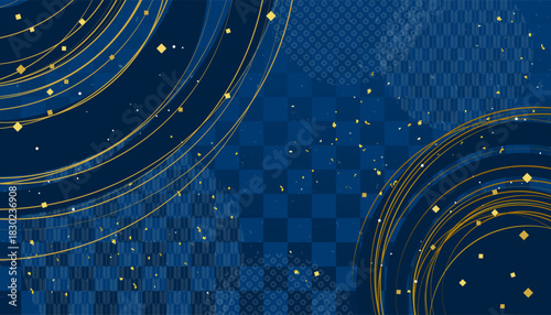 金箔の舞う背景素材