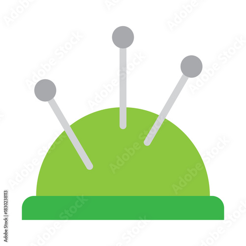 Pin Cushion Vector Flat Icon Design