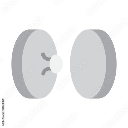 Snap Fastener Vector Flat Icon Design