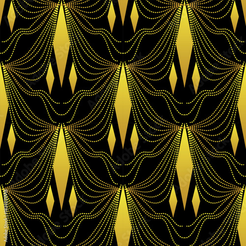 golden curtain background