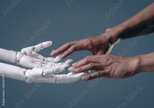 The Human Touch in the Digital Age: Hands Reaching for Connection and Collaboration