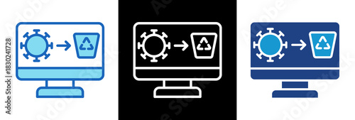 Virus Removal triplestyle icon