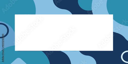 Abstract Blue and White Geometric Background with Copy Space for Text and Design