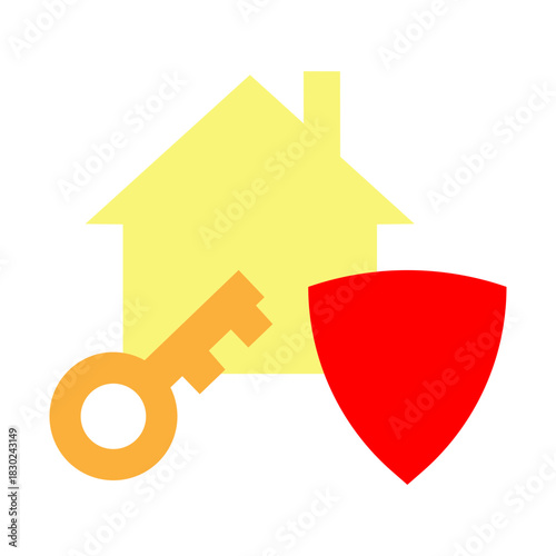 Renters Insurance Vector Flat Icon Design