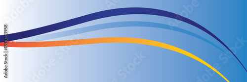 blue and yellow wave abstract background. great for business banner, flyer, brochure, poster and corporate presentation