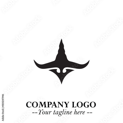 Mystical Black Witch Logo Symbol on White Background for Modern Magical Branding Design Effects