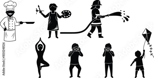 People Engaging in Diverse Daily Activities