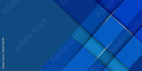 Abstract blue geometric diagonal overlay layer background. You can use for ad, poster, template, business presentation. vector