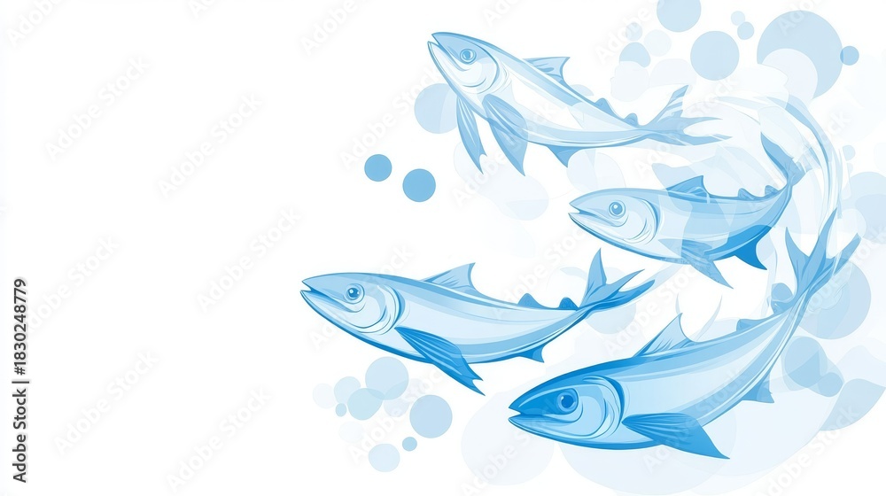 Fototapeta premium 77.Concept = World Tuna Day. Vector Illustration Background.