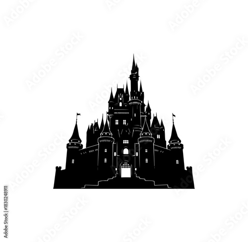 vector illustration of a castle