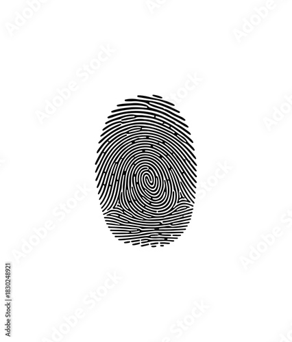 Human Fingerprint Biometric Scan